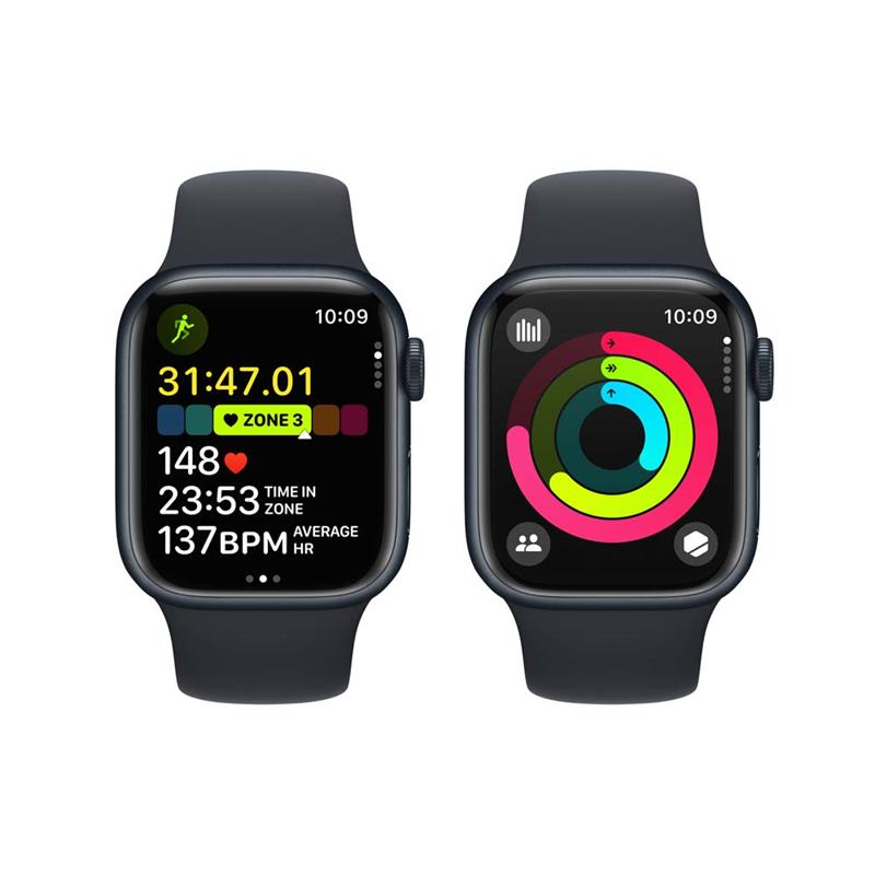 Apple Watch Series 9 GPS 41mm Midnight Aluminium Case with Midnight Sport Band - S/M *Rozbalený* 
