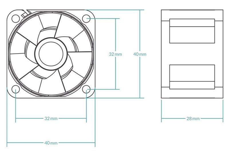 Arctic ventilátor S4028-6K (40 mm 6k RPM pre Server) 