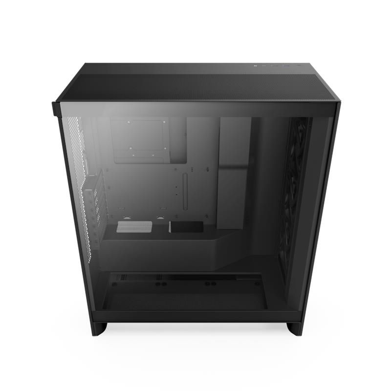 NZXT case H7 Flow  2x 120 mm fan  tempered glass  mesh panel  black  