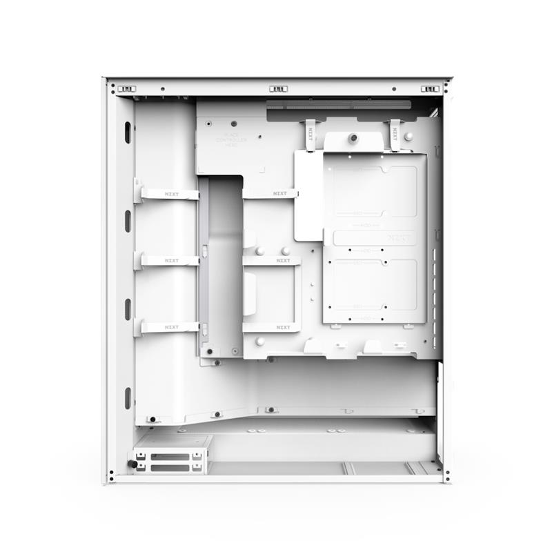 NZXT case H7 Flow  2x 120 mm fan  tempered glass  mesh panel  white 