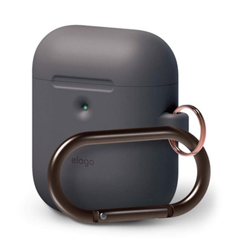 Elago Airpods 2 Silicone Hang Case - Dark Gray 