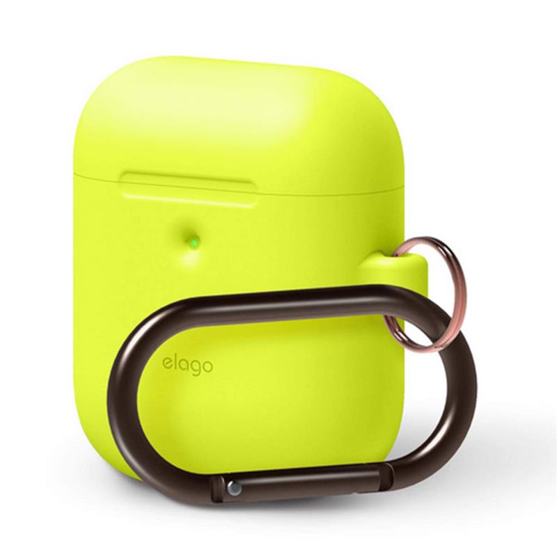 Elago Airpods 2 Silicone Hang Case - Neon Yellow 