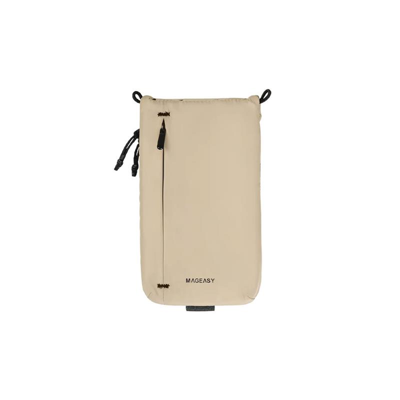 SwitchEasy Sacoche Utility Crossbody Bag + Strap Phone Lanyard 8.3mm - Sand Beige + Black 