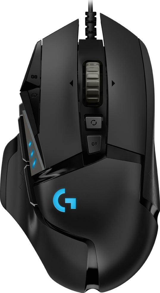 Logitech G502 HERO - káblová herná myš, USB - čierna 