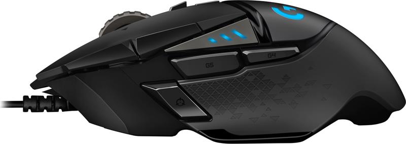 Logitech G502 HERO - káblová herná myš, USB - čierna 