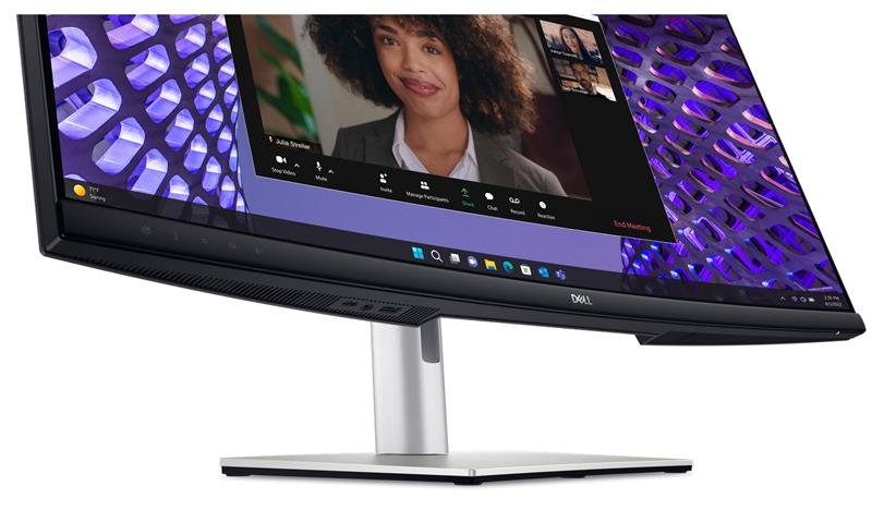 DELL P3424WEB 34" Curved Conferencing Monitor IPS, 3440x1440, 21:9, 1000:1, 300cd, 5ms, DP, HDMI, LAN, USB-C Hub, Black  