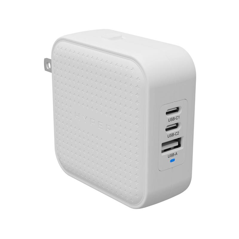 Hyper HyperJuice 70W USB-C GaN Travel Charger - White 