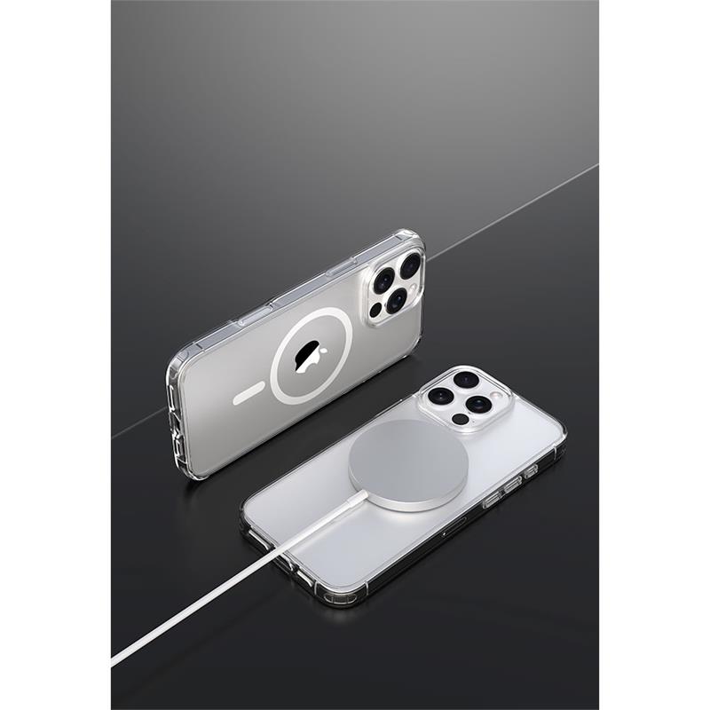 Devia kryt Pure Clear Magnetic Shockproof Case pre iPhone 16 Pro - Clear 