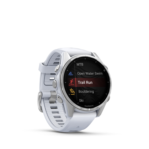 Garmin fenix 8 - 43mm, AMOLED, Silver, Whitestone band 
