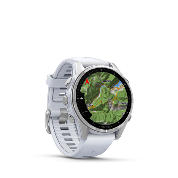 Garmin fenix 8 - 43mm, AMOLED, Silver, Whitestone band 