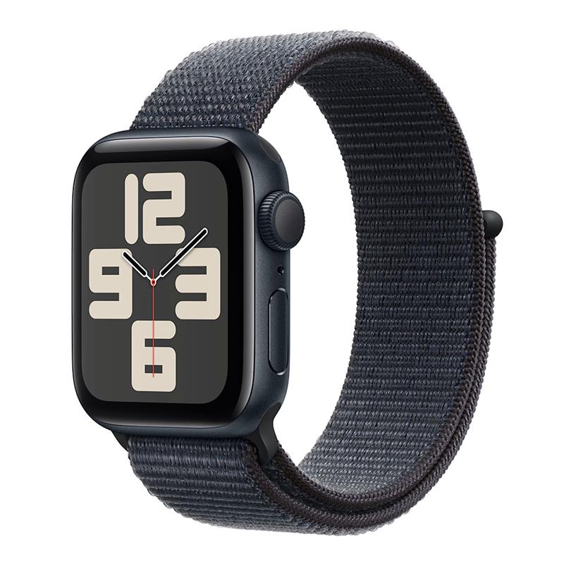 Apple Watch SE GPS 44mm Midnight Aluminium Case with Ink Sport Loop 