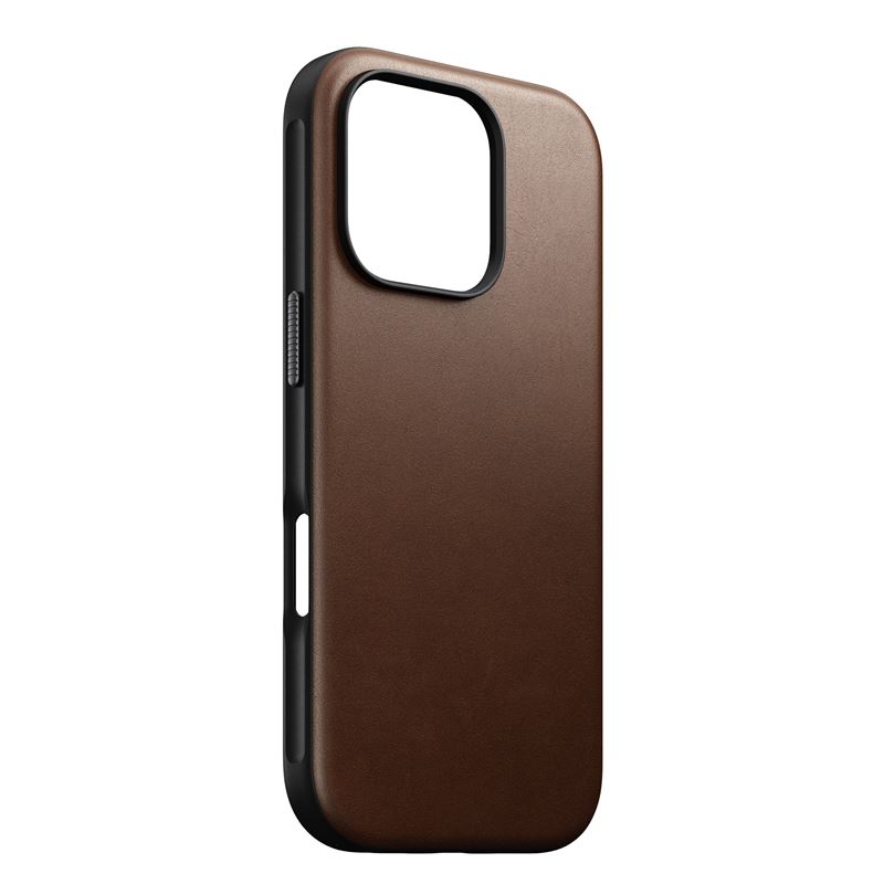 Nomad kryt Modern Leather Case Magsafe pre iPhone 16 Pro - Brown 