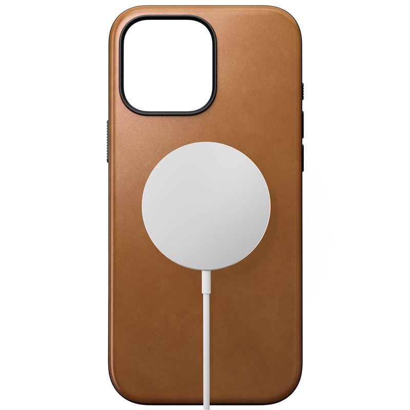 Nomad kryt Modern Leather Case Magsafe pre iPhone 16 Pro Max - English Tan 