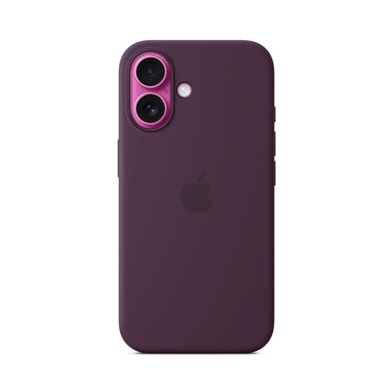 iPhone 16 Silicone Case with MagSafe - Plum 