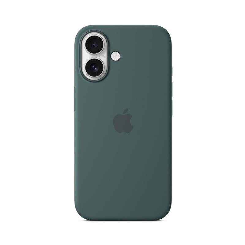 iPhone 16 Silicone Case with MagSafe - Lake Green 