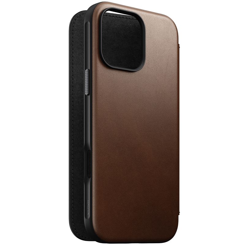 Nomad puzdro Modern Leather Folio Magsafe pre iPhone 16 Pro Max - Brown 