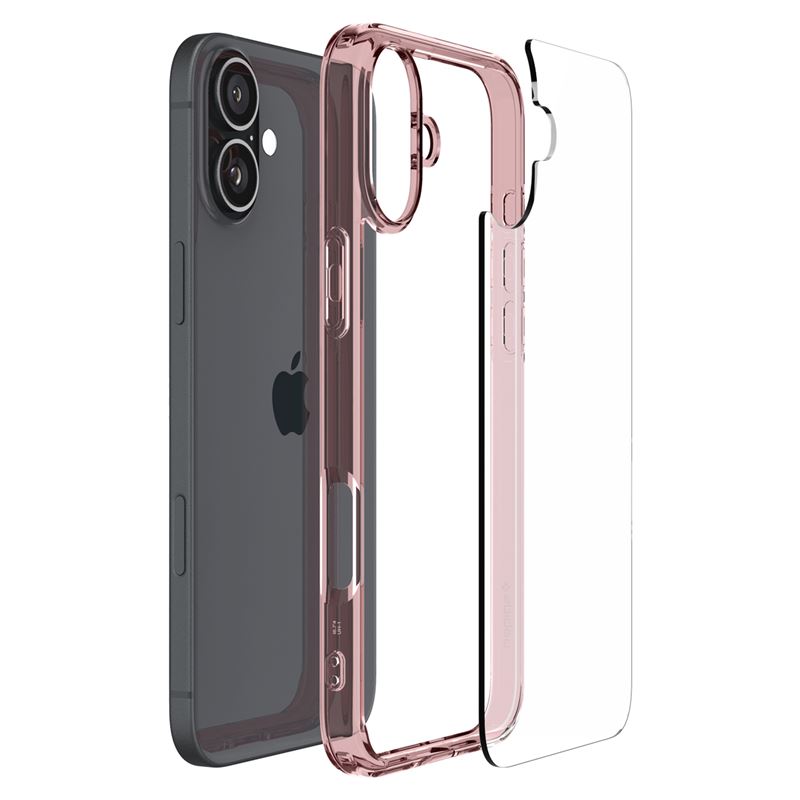 Spigen kryt Ultra Hybrid pre iPhone 16 - Rose Crystal 