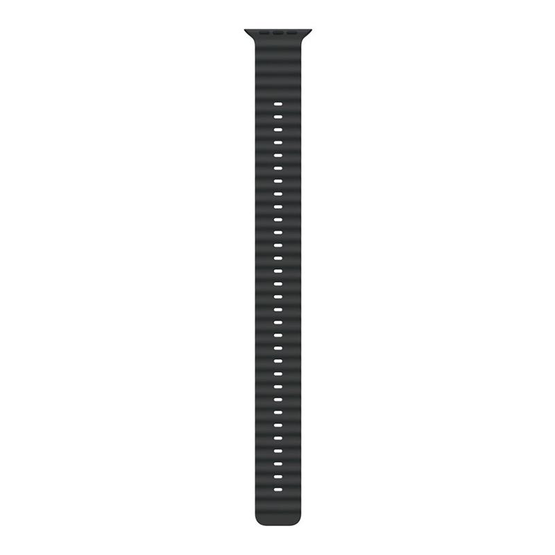 Apple Watch 49mm Black Ocean Band Extension - Natural Titanium Finish 