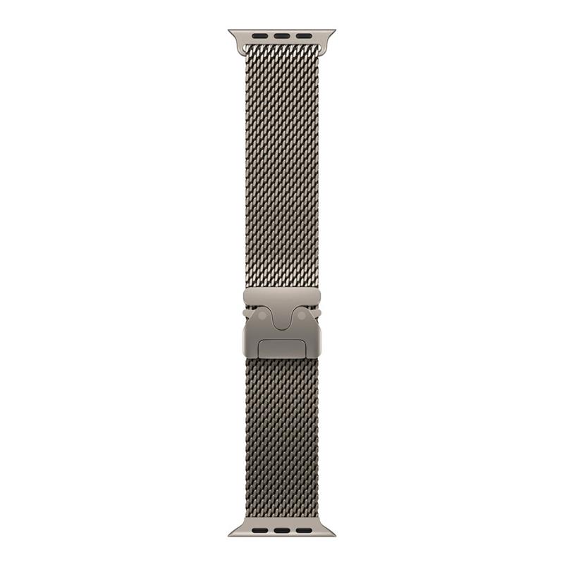 Apple Watch 49mm Natural Titanium Milanese Loop - Medium 