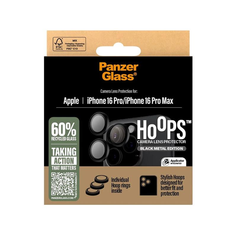 PanzerGlass ochranné sklo Hoops pre iPhone 16 Pro/16 Pro Max - Black 