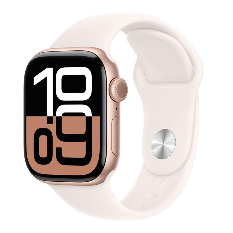 Apple Watch S10/ 46mm/ Rose Gold/ Šport Band/ Light Blush/ -M/ L 