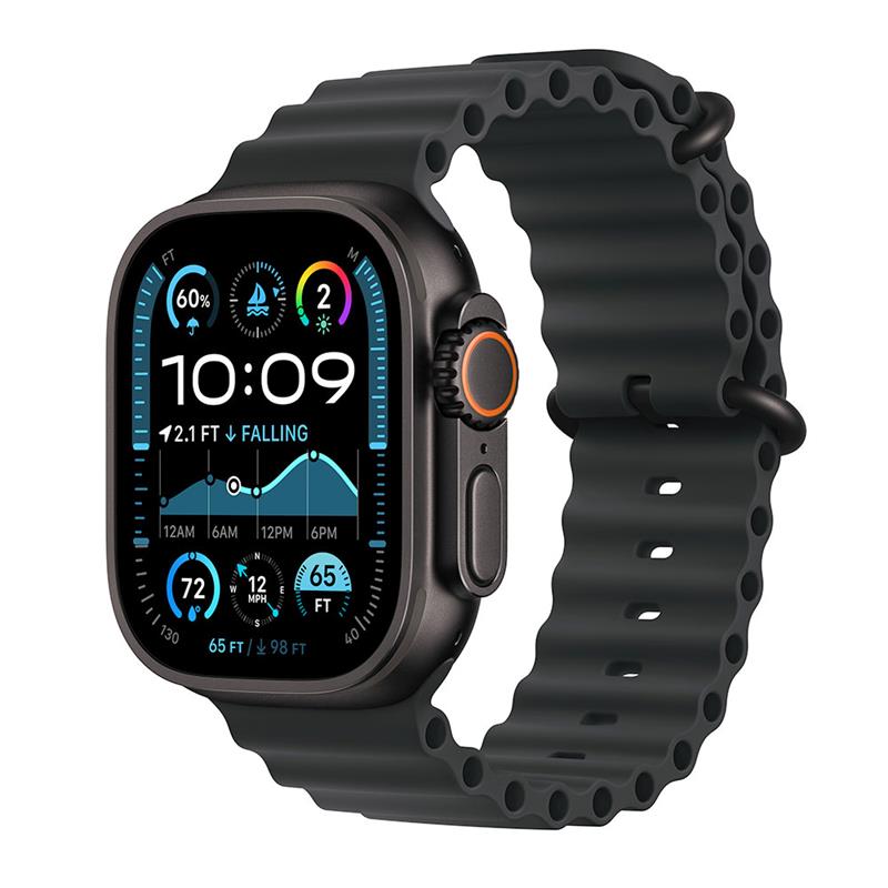 Apple Watch Ultra 2 GPS + Cellular 49mm Black Titanium Case with Black Ocean Band 