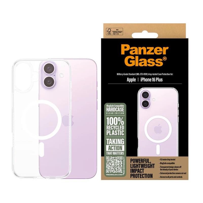 PanzerGlass kryt HardCase Magsafe pre iPhone 16 Plus - Clear