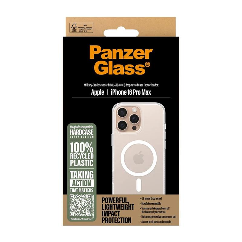 PanzerGlass kryt HardCase Magsafe pre iPhone 16 Pro Max - Clear 