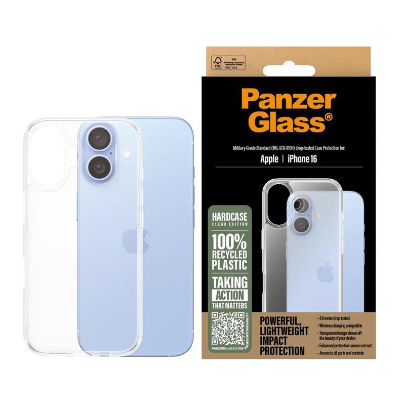 PanzerGlass kryt HardCase pre iPhone 16 - Clear 