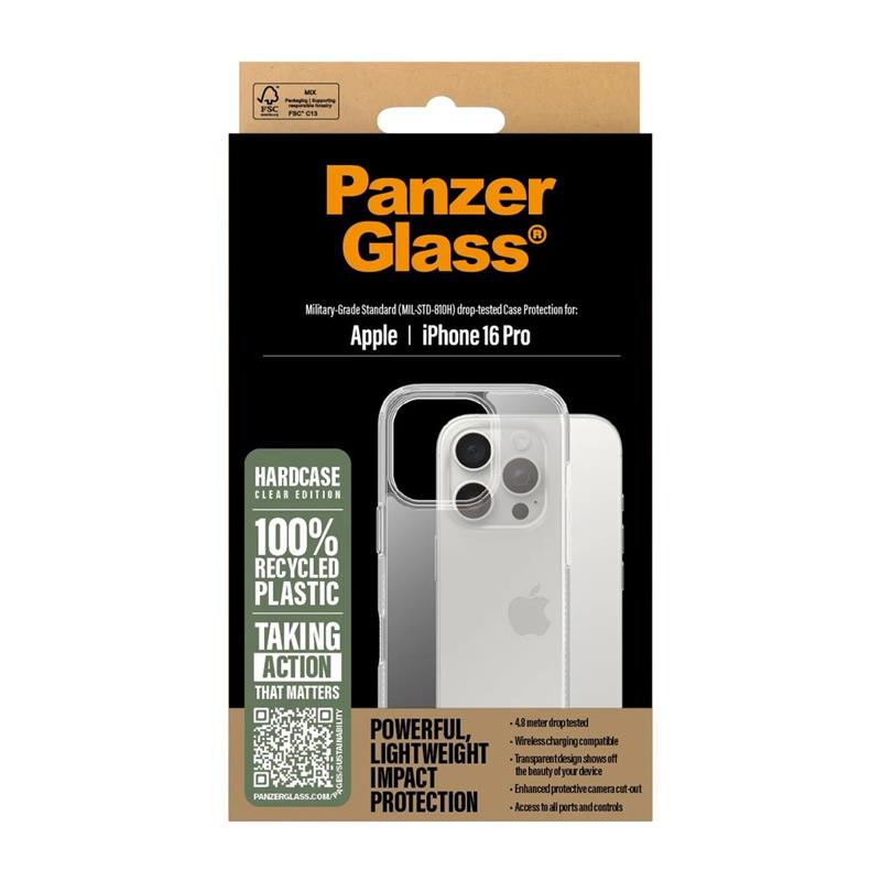 PanzerGlass kryt HardCase pre iPhone 16 Pro - Clear 