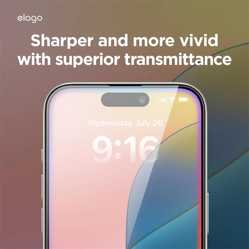 Elago ochranné sklo pre iPhone 16 - Crystal Clear 