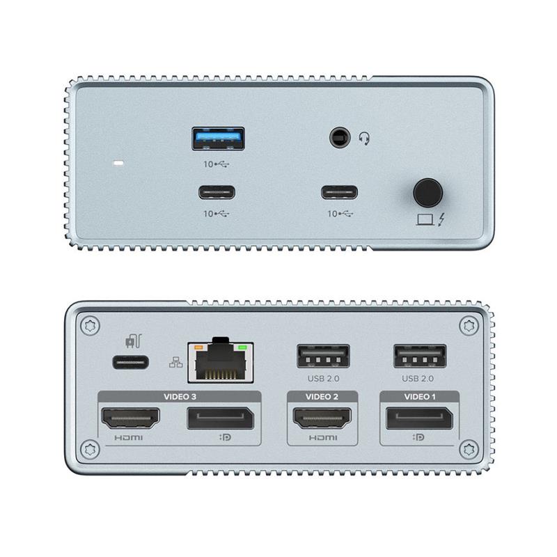Hyper HyperDrive 12-in-1 USB-C Docking Station Gen 2 - Silver 