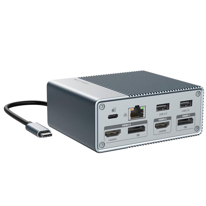 Hyper HyperDrive 12-in-1 USB-C Docking Station Gen 2 - Silver 
