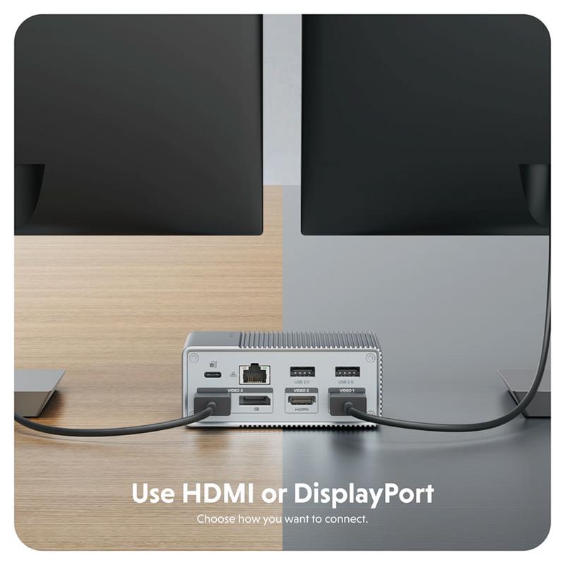 Hyper HyperDrive 12-in-1 USB-C Docking Station Gen 2 - Silver 