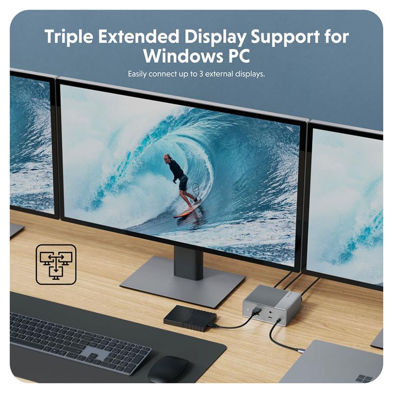 Hyper HyperDrive 12-in-1 USB-C Docking Station Gen 2 - Silver 