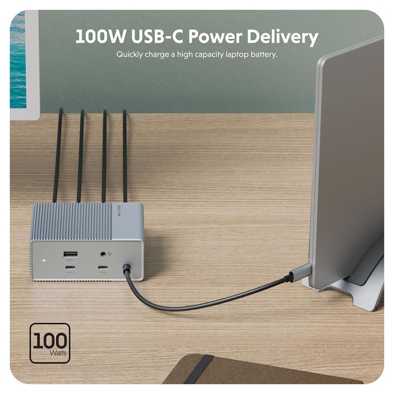 Hyper HyperDrive 12-in-1 USB-C Docking Station Gen 2 - Silver 