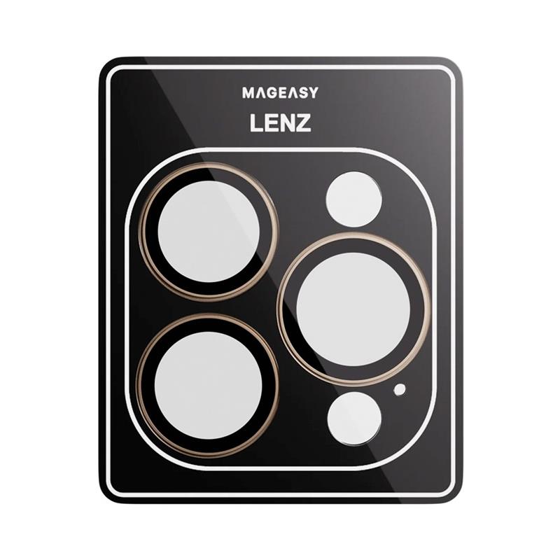 SwitchEasy Lenz Sapphire Camera Lens Protector pre iPhone 16 Pro/16 Pro Max - Desert Titanium 