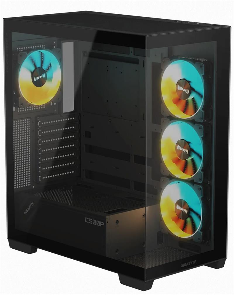 GIGABYTE case C500 PANORAMIC STEALTH, ATX, Mid Tower, black 