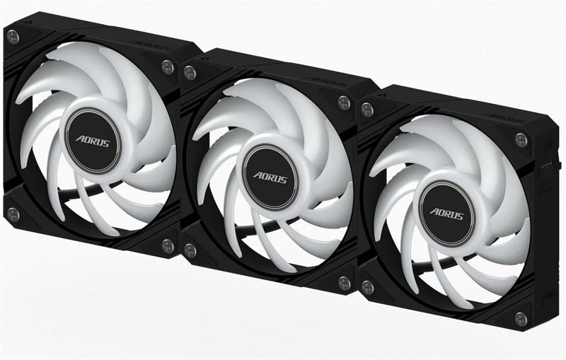 Gigabyte AORUS EZ CHAIN FAN 120, ARGB, black, 3-Pack 