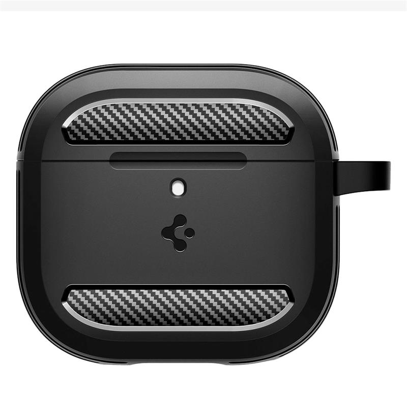 Spigen puzdro Rugged Armor pre Apple Airpods 4 - Matte Black 