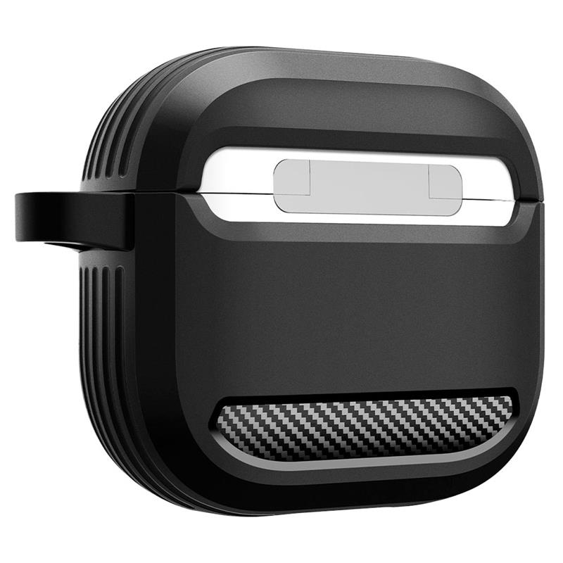 Spigen puzdro Rugged Armor pre Apple Airpods 4 - Matte Black 