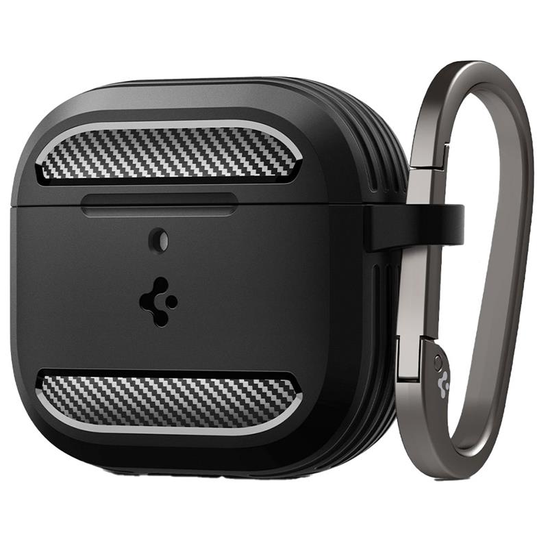 Spigen puzdro Rugged Armor pre Apple Airpods 4 - Matte Black 