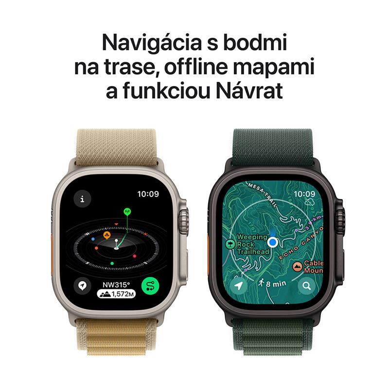 Apple Watch Ultra 2 GPS + Cellular 49mm Black Titanium Case with Black Titanium Milanese Loop - M 