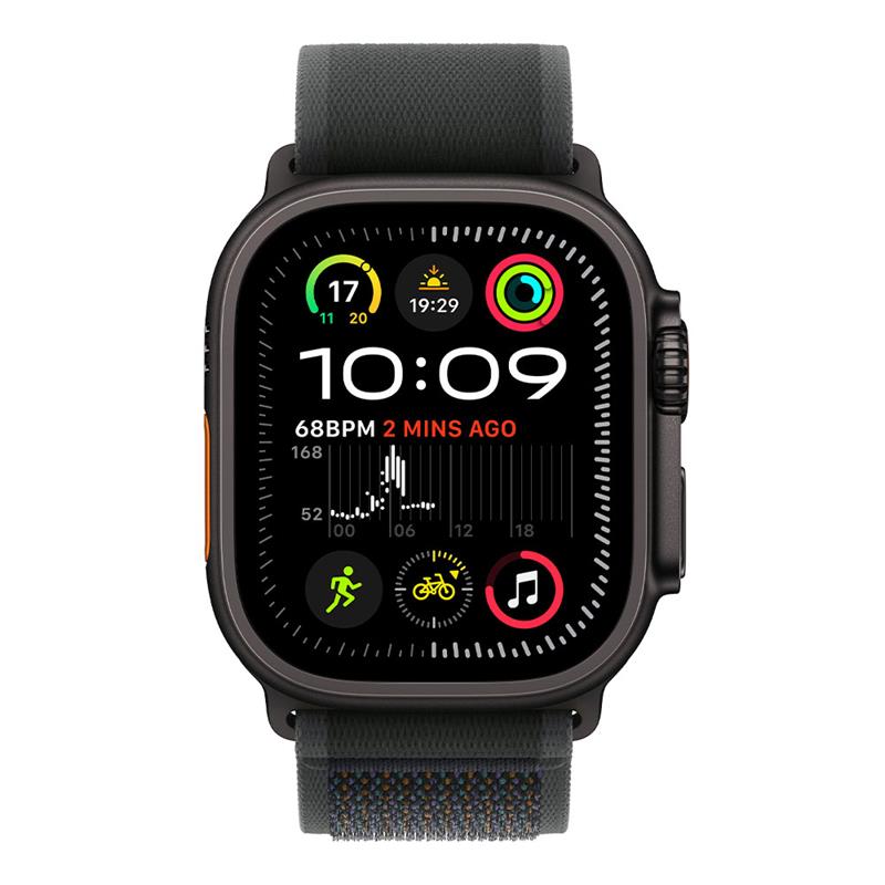 Apple Watch Ultra 2 GPS + Cellular 49mm Black Titanium Case with Black Trail Loop - S/M 