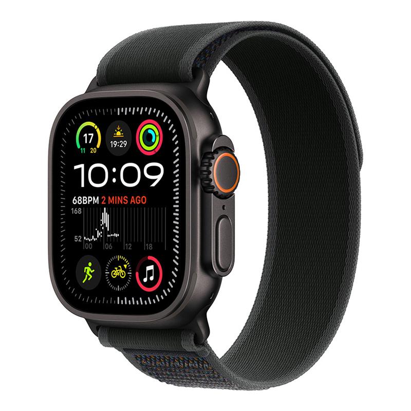 Apple Watch Ultra 2 GPS + Cellular 49mm Black Titanium Case with Black Trail Loop - M/L 