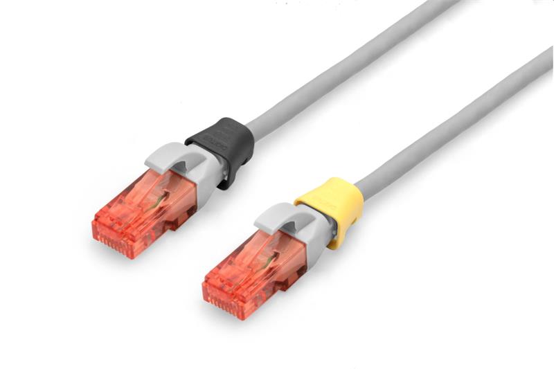 DIGITUS Color clips for Patch cable -Mixed (20 pcs. in each Red, Green, Blue, Yellow, Black) 