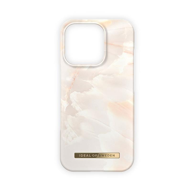 iDeal Fashion Case MagSafe iPhone 16 Pro Rose Pearl Marble 