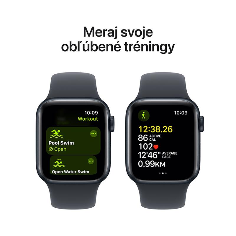 Apple Watch SE GPS + Cellular 44mm Midnight Aluminium Case with Midnight Sport Band - M/L 