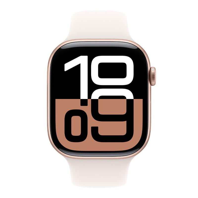 Apple Watch S10/ 46mm/ Rose Gold/ Šport Band/ Light Blush/ -M/ L 