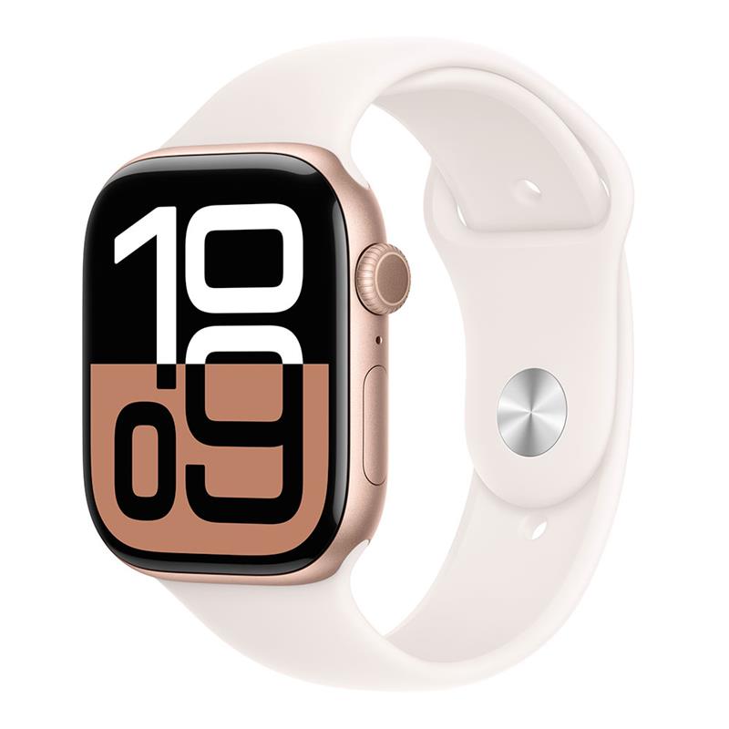 Apple Watch S10/ 46mm/ Rose Gold/ Šport Band/ Light Blush/ -M/ L 